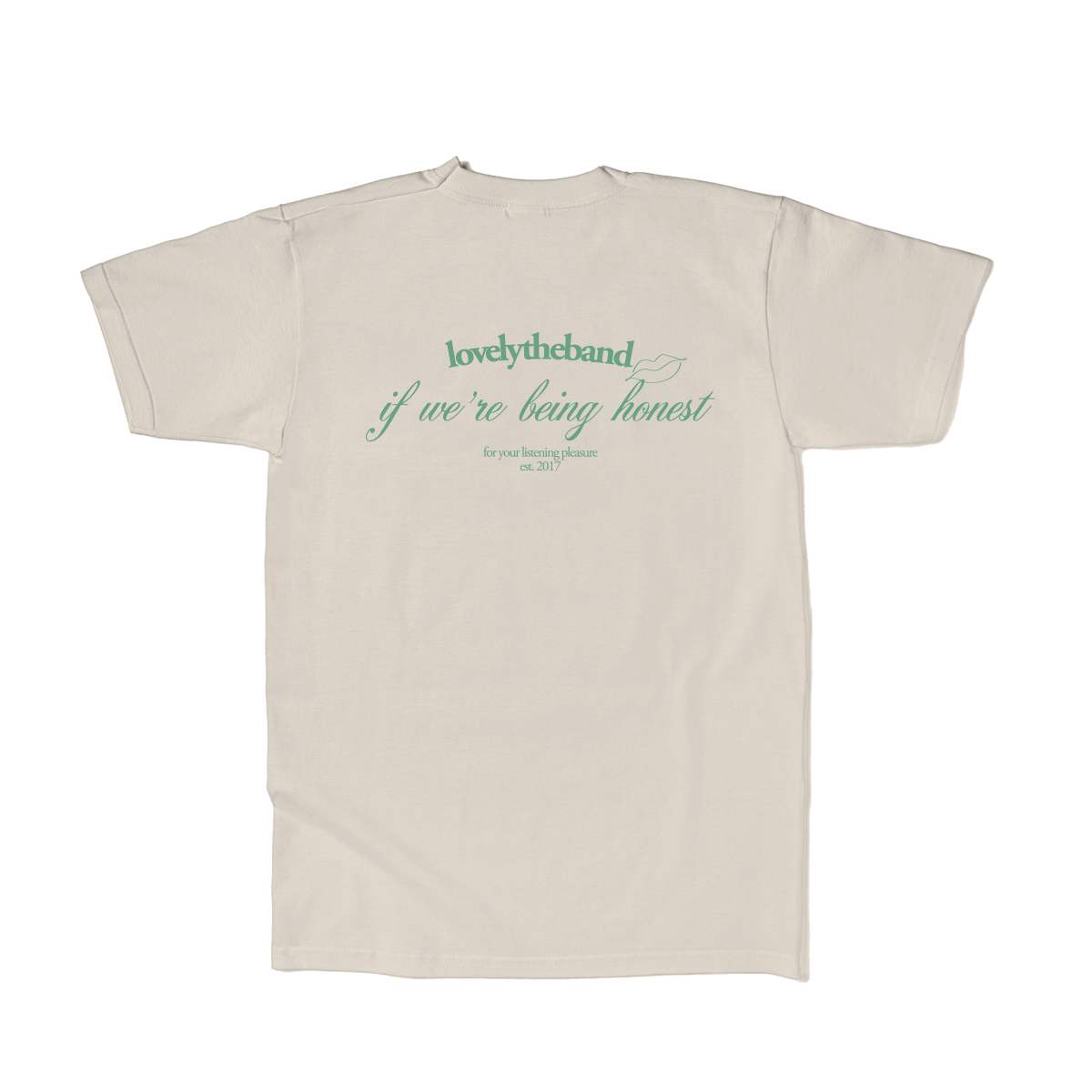 IF WE'RE BEING HONEST CREAM T-SHIRT