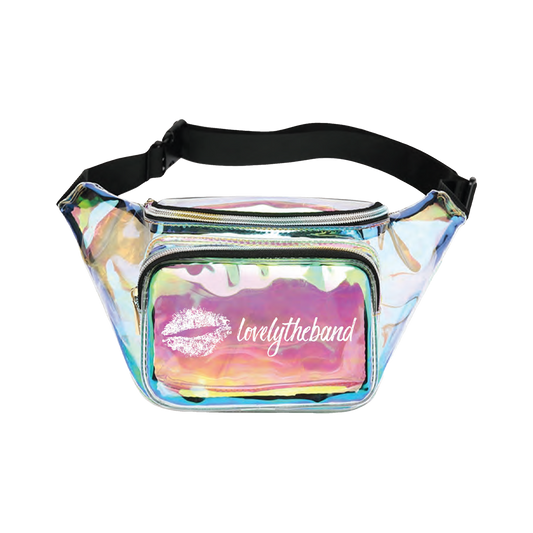 lips iridescent fanny pack