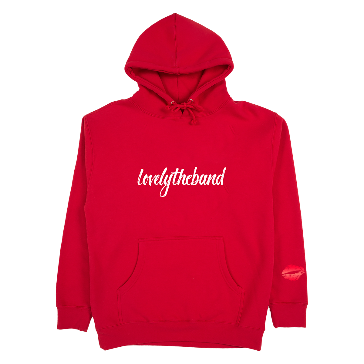 lips red hoodie