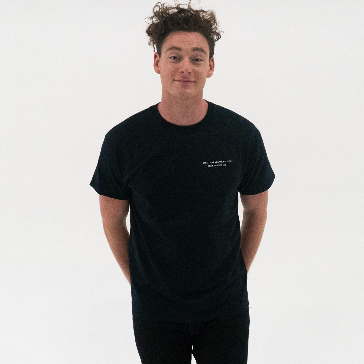 broken black t-shirt