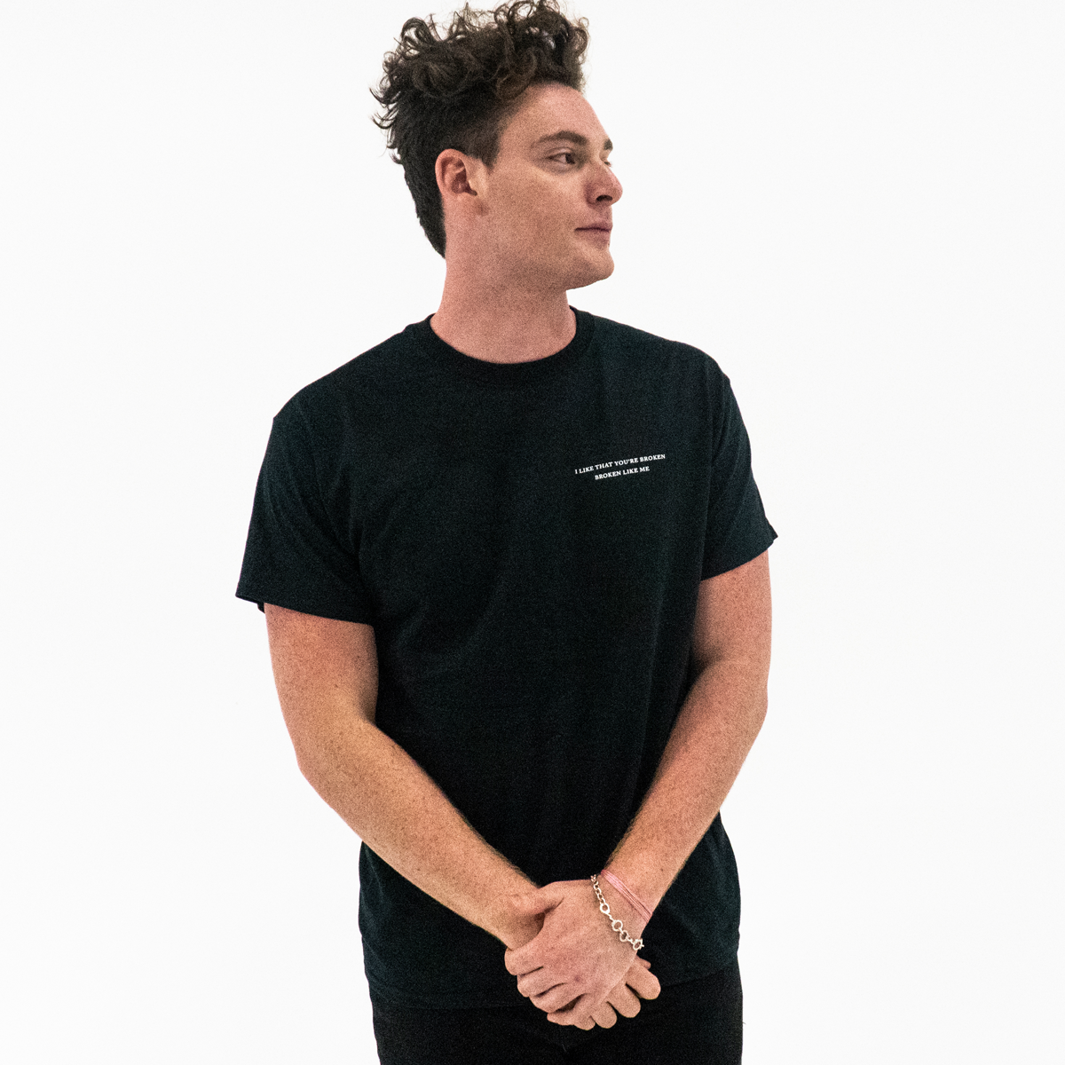 broken black t-shirt