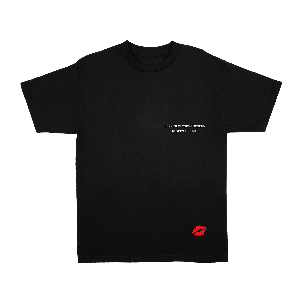 broken black t-shirt