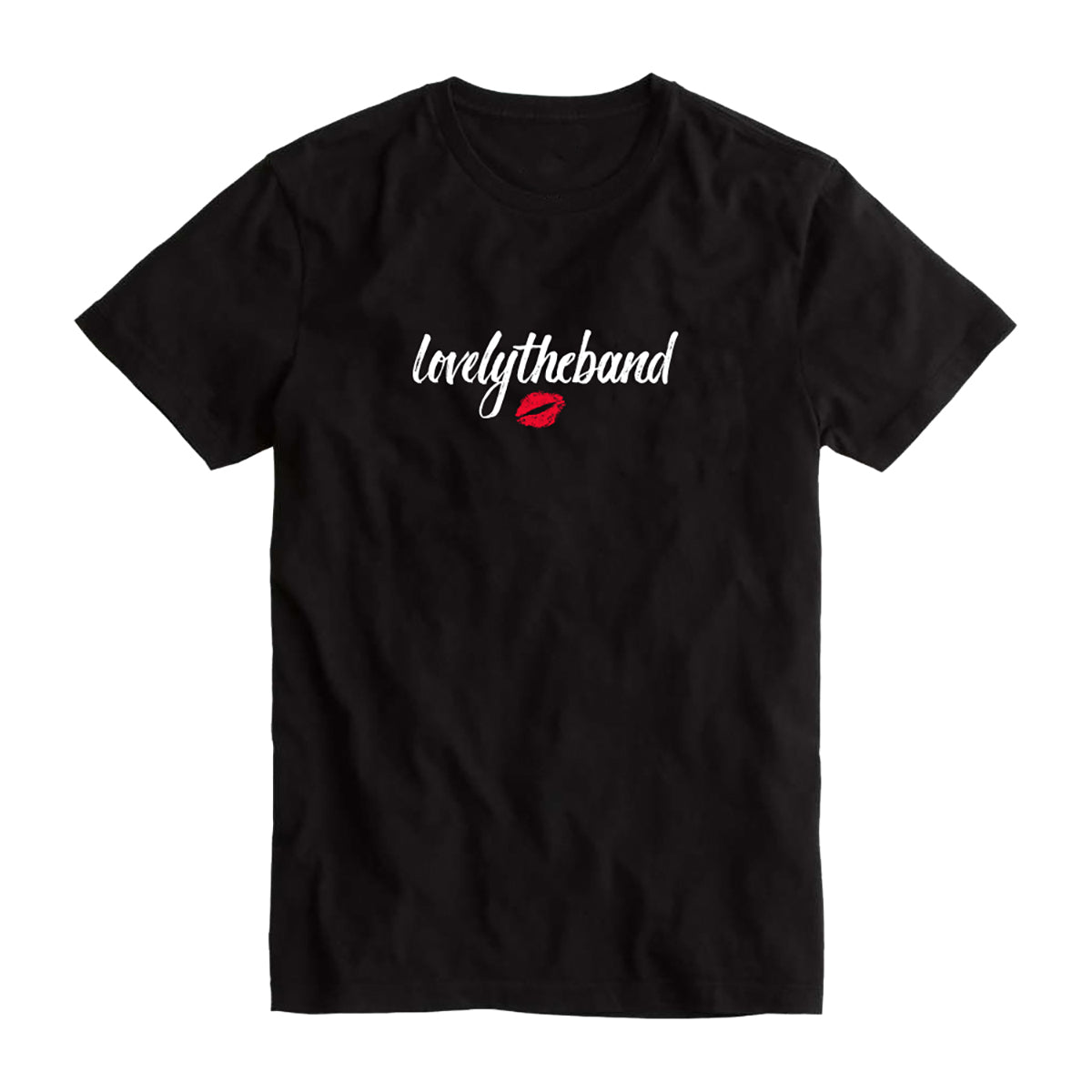 lips black t-shirt