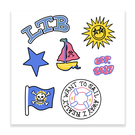 sail away sticker sheet