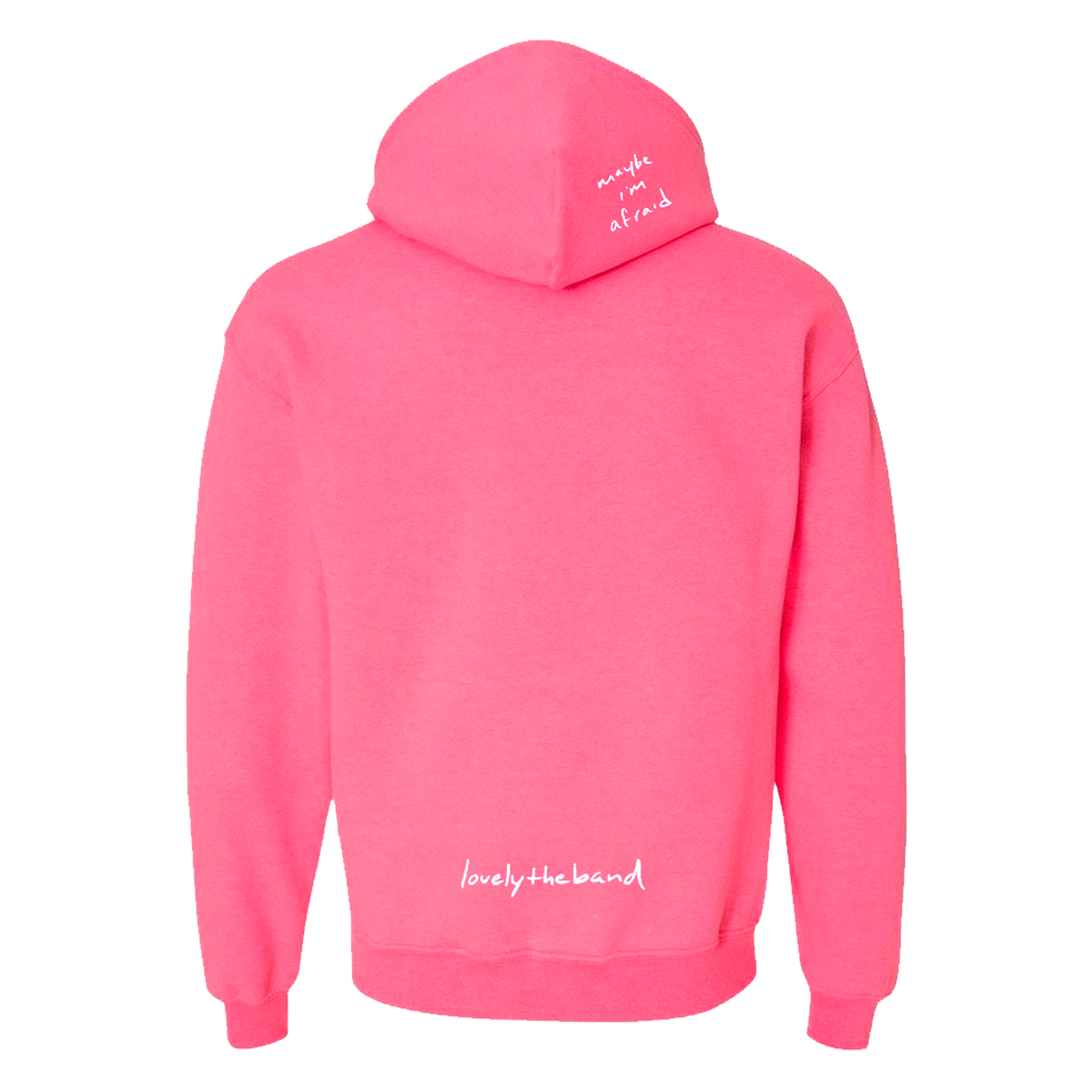 maybe, i'm afraid pink hoodie