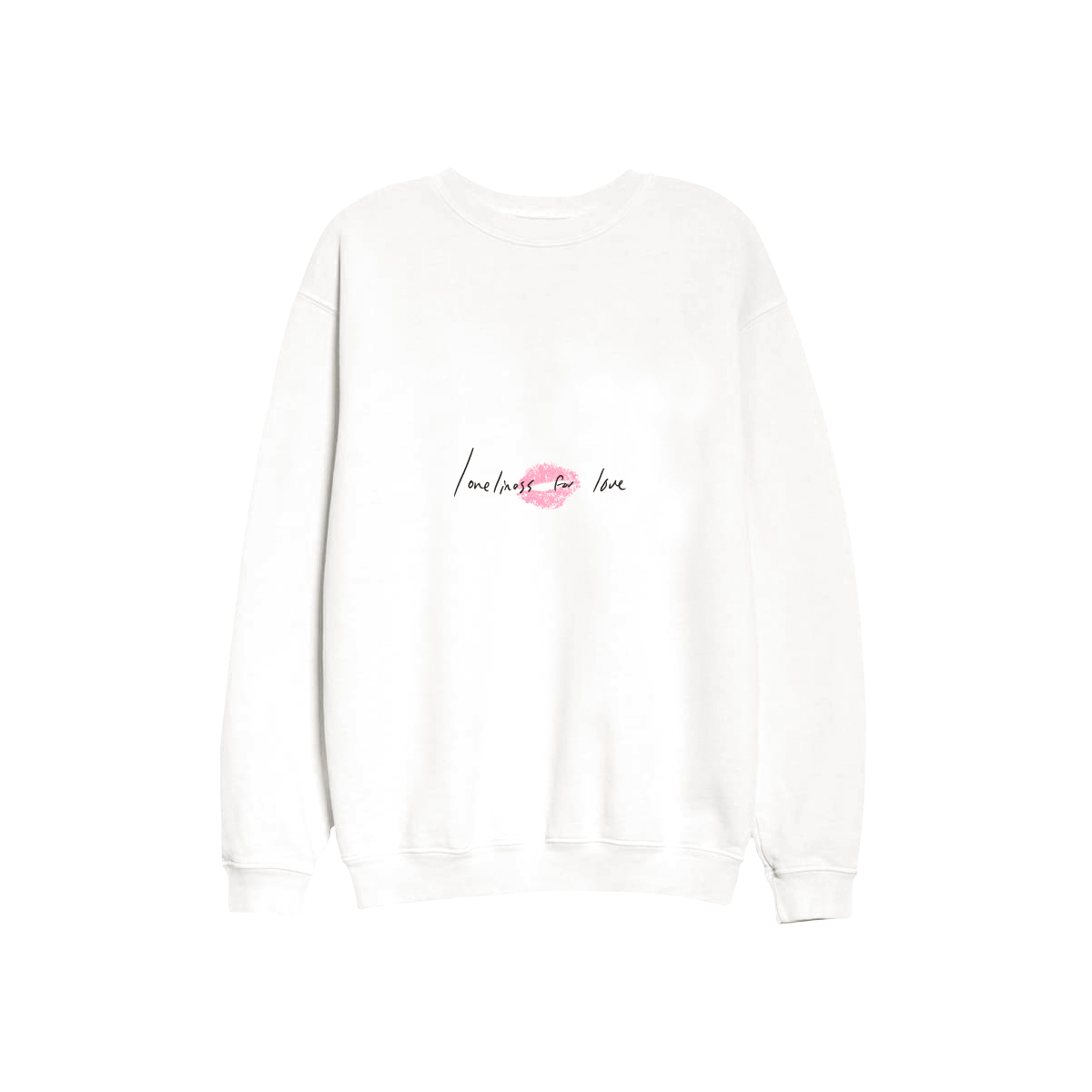 loneliness for love white hoodie & sweatpants
