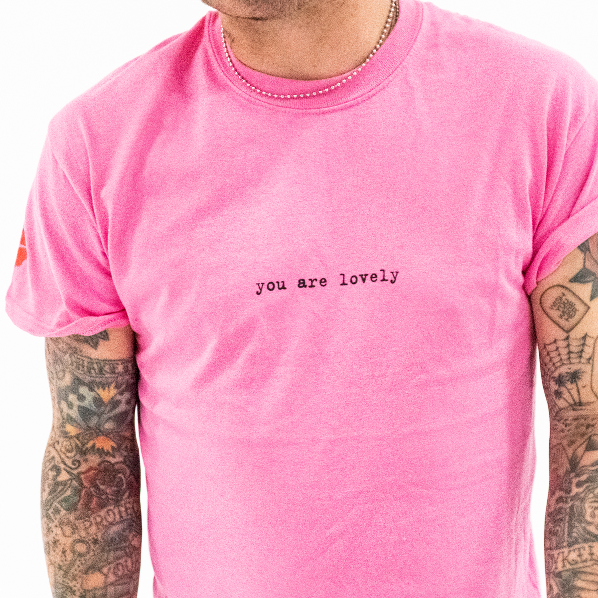 you are lovely pink t-shirt