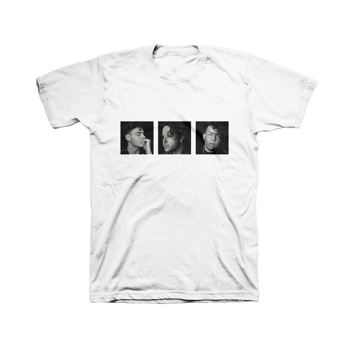 lovelytheband b&w photo white t-shirt