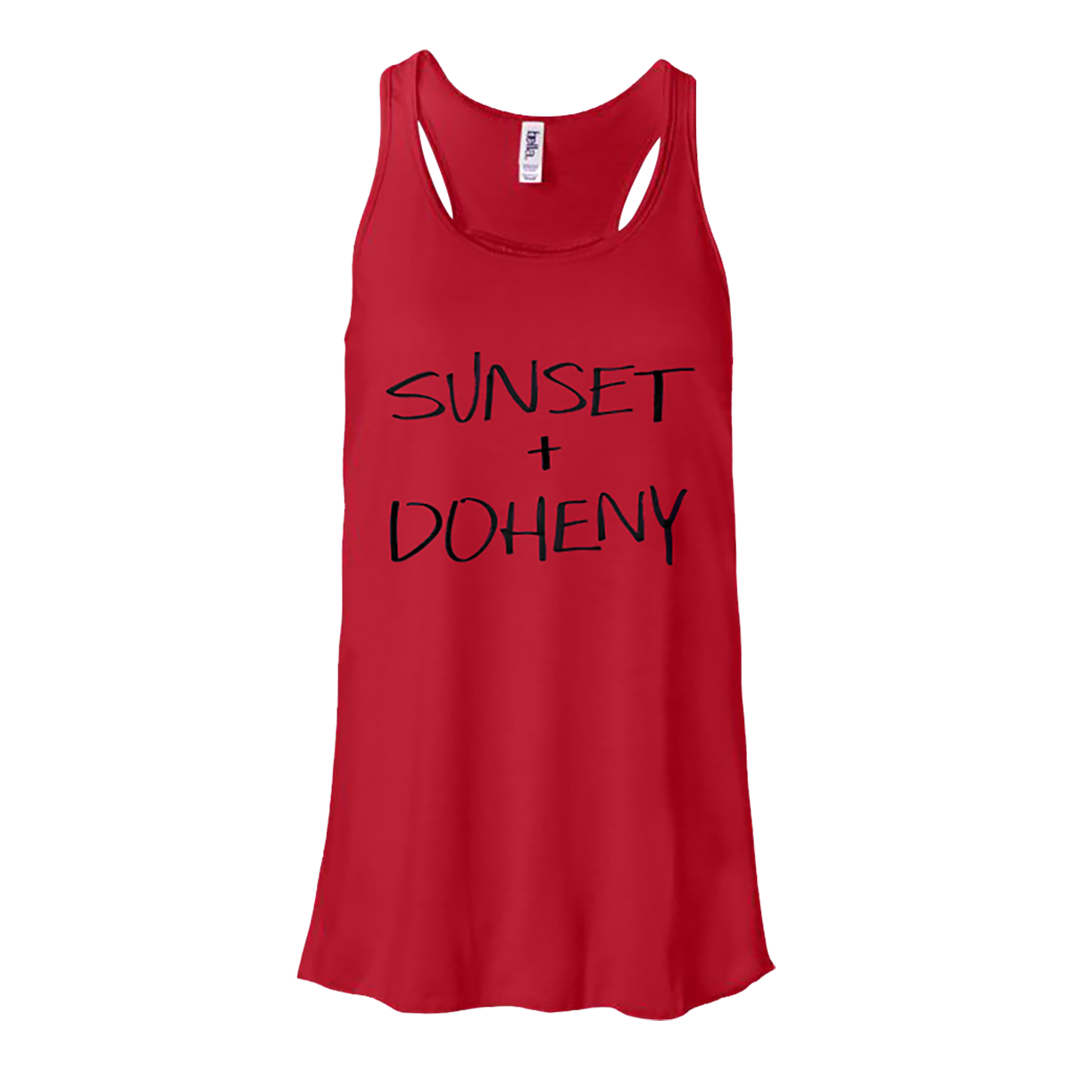 sunset + doheny red tank top